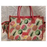 Dooney & Bourke Fruit Pattern Leather Purse
