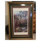 Framed print of a pond