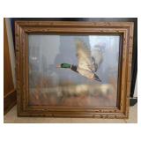 Framed duck print