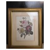 Framed flower print