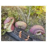 Heavy 3 pc Cement Outdoor Dragon Decor