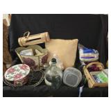 Estate lot of decor and household items