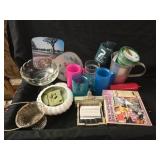 Estate lot of cups and decor