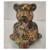 Decorative ceramic teddy bear