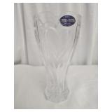Heart themed crystal vase