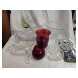Estate lot of glassware