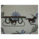 Decorative Wiid & Metal Horse Shelf & More