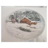 Hand made pottery decorative tray