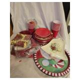 Estate lot of disposable cups and plates and more