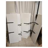 Lot of 10 white on the wall shelves