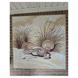Large Clifton Painting on Canvas of Sea Shells