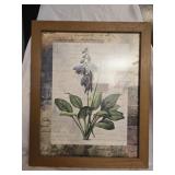 Framed flower print