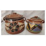 Two pottery jugs AS IS HAS CHIPS