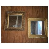 Lot of 2 Gold Framed Mirrors