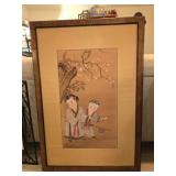 Large Framed Asian Style Picture
