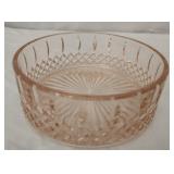 Pink glass candy dish