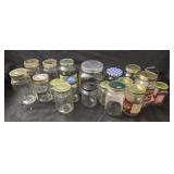 Estate lot of glass jars