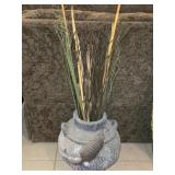 Heavy Ceramic Armadillo Decorative Vase