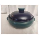 Blue and green Betty Crocker casserole dish