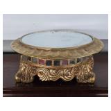Decorative Gold Gilded Mirrored Stand