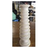 White marble candle holder