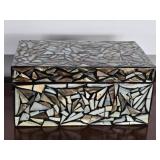 Decorative Mother Of Pearl Mosaic Style Box