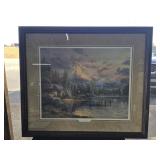 Thomas Kincade Lakeside Hideaway framed print