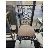 Metal upholstered chair