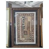 Framed multi color print
