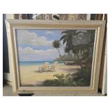 Framed beach print