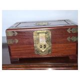 Beautiful Wooden Box with Brass Accents