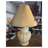 Tan glass lamp