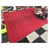 2 very large red rugs as is