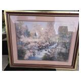 Framed print signed by artist