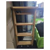 4 tier wood floating shelf