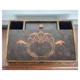 Decorative Wooden Ink Well Writing Piece