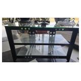 3 shelf glass TV or display stand