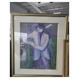 Framed signed print