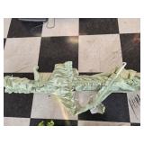 Green Diamond Pattern Curtains & Rods