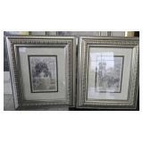 Pair of framed prints