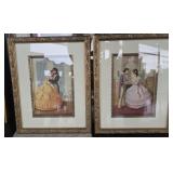 Pair of framed prints