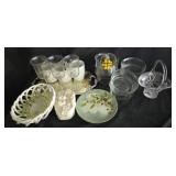 Estate lot of glassware and more