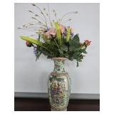 Large Heavy Ceramic Asian Style Vase