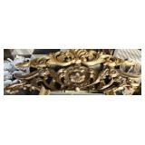 4 pieces of gold color wall decor