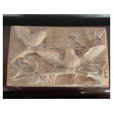 Heavy Decorative Birds on a Branch Wall Hanger
