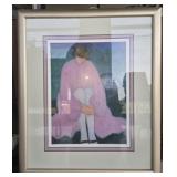 Framed Barbara Wood signed numbered lithograph 55