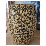 Black and Gold ottoman