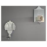 Lot of 2 wall decor candle holders