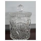 Heavy Beautiful Crystal Jar with Lid