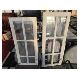Lot of 2 White 6 Panel Cabinet Doors
